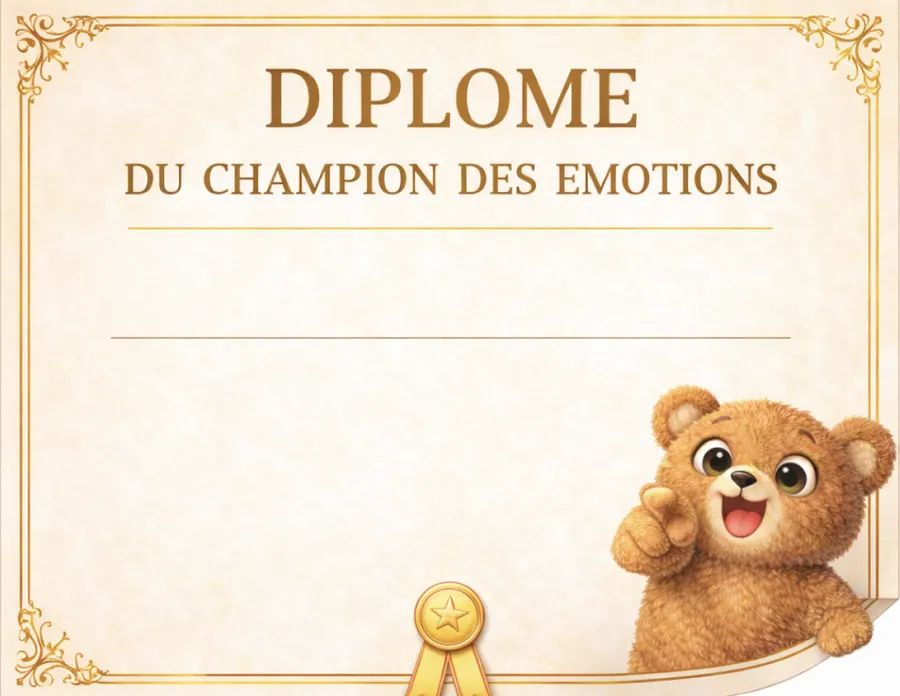 Aperçu du Diplôme du Champion des Émotions de Noa